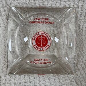 Indiana‎ University Law Club Christmas Dance 1959 Marott Hotel Ashtray